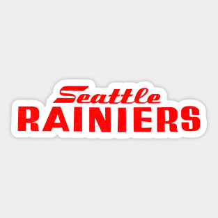 Defunct Seattle Rainiers Baseball 1951 Sticker